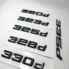 Badges noirs en lettres et chiffres arrière, emblème 316d 320d 325d 328d 330d 335d, pour BMW série 3 E90 E46 E91 E92 E93 F30, accessoires de voiture 239l