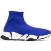 2023 Designer Luxurys Sock Shoes Speed ​​Trainer Casual Shoes For Men Womens Clear Sole Black White Red Blue Beige Lace Mid Neon Yellow Mens S
