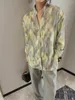 Camicette da donna Camicette Moda Donna Camicetta 2023 Abbigliamento floreale Vintage manica lunga Y2k Top Crop Autunno Elegante Chic Oversize stile coreano