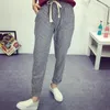 Pantalons pour femmes Arrivée Été Corée Mode Élégant Taille Haute Mince Casual Harem Femmes Rayé Coton Lin Pantalon