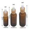 15ml 30ml frosted amber glass bottle dropper with bamboo cap 1oz wooden essential oil bottles 50ml Laesv