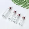 30 ml 15 ml szklanego szklanego butelki olejku eterycznego 10 ml mróz białe butelki surowicy z różowo złotą czapką dhhxq