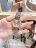 Reloj Reloj para hombre Diseñador Letra R de alta calidad Diamante redondo pequeño cuadrado Reloj pequeño y delicado de 32 mm para niñas Reloj elegante y único