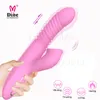 Vuxna leksaker uppvärmning teleskopisk roterande dildo vibrator g spot klitoris slickande tungstimulator kaninsträngande sexleksak för kvinna 230911