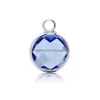 Charms New Trendy 8.6Mm Round 12 Colors Crystal Birthstone Sier Charms Wholesale No Chain Drop Delivery Dh0El