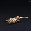 Brooches Luxurious Broches Jewelry Fashion Gold Wheat Brooch For Men Hijab Pins And Stones Scarves Suit Women Metal Badge