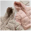 Down Coat 2023 hiver nouveau bébé chaud manteau à manches longues doudoune mignon garçon fille imprimé fleuri à capuche tenue épaissir bébé haut vêtements R230912