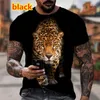 Men's T Shirts Men/Women 2023 Fashion 3D Lion Printed Personality Cool Printing Graphic Tee Shirt Animal Short Sleeve T-shirt