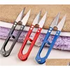 Scissors New Arrvial V-Shaped Cutter Hand-Made Tool With Sharp Edge For Cross-Stitch Embroidery Sewing Snips Thrum Thread Drop Deliver Dhz9E