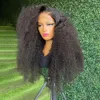 360 Curly Human Hair Wigs for Black Women Black Afro Wig Hd 13x4 Kinky Curly Lace Frontal Wig Preplucked Synthetic