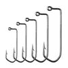 Fishing Hooks 200pcslot Aberdeen Jig High Carbon Steel Hook Barbed 90 Degree for Crankhook Worm Lure 230912