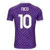 2023 24 Fiorentina Mens Soccer Jerseys Nico Dodo Sottil Milenkovic Bonaventura Castroville Jorko Barak Home Away 3ème 4ème Chemises de football