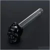 5.3インチSKLフェイスカラーフガラスオイルバーナーパイプネイル燃焼ジャンボパイプ10.5cm 105mm Pyrex厚い透明な耐久性のあるハンドクラフトスモーク