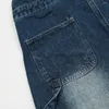 Jeans da uomo Jeans da uomo American Vintage Ricamo Denim Cargo Complessivo per uomini e donne Figura intera Casual Allentato High Street Gamba larga Y2k StyleL2309