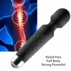 Massaggiatore con bacchetta in silicone multi-velocità Vibratore per tutto il corpo Magico impermeabile USB ricaricabile247S
