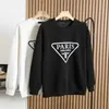 Män Pullover Designer Letter Printing Sweatshirt Grundläggande parstil Stor mode Fransk Paris Round Neck Top M-3XL