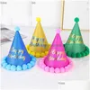 Chapeaux de fête Décoration d'anniversaire Servir Chapeau Vêtements pour enfants Fourniture Boule de remplissage en gros Z230809 Drop Livraison Maison Jardin Festive Suppl Dhn7L