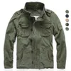 남자 재킷 남자 군사 재킷 남자 m65 데님 레트로화물 재킷 야외 멀티 포켓 카모 탑 필드 캐주얼 패션 하이킹 코트 유니폼 230912