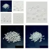 Loose Gemstones High Quality 100% Authentic Natural White Quartz Crystal Gemstone For Jewelry Making 12X16-15X20Mm Cushion F Dhgarden Dhxyn