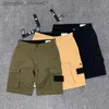 Kvinnors shorts Mens Brand Shorts Topstoney Designer Men's Side Etikett Pocket Wash Work Clothes Casual Shorts Storlek M-2XL L230912