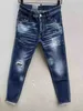 Erkekler Kot Designer Jeans Mor Kot Kot Yırtık Biker Jean Slim Fit Motosiklet Boyutu 44-54