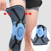 1PC Basketball Knee Brace Compression Knee Support Sleeve Injury Recovery Volleyball Fitness Sport Säkerhet Sport Protection Gear219Z