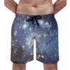 Men's Shorts Cloud Galaxy Board Flaming Star Nebula Cute Beach Custom Running Surf Comfortable Swim Trunks Gift Idea