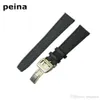 21mm NEW Black Green Nylon and Leather Watch Band strap For IWC watches2939