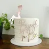 Strumenti per torte in stile acrilico sposa per essere ragazza toppers per felice matrimonio nuziale doccia festa cupcake dessert topper segno