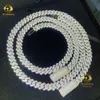 Hot Sell Drop Shipping Iced Out Cuban Link Vvs Diamond Hip Hop Jewelry 8mm 10mm Moissanite Cuban Chain