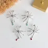 Stud Earrings Spider Water Drop Ruby Niche Design Earring For Women Dark Style Party Gifts