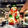 Christmas Decorations Suction Cup Window Hanging Lights Large Decorative Atmosphere Scene Decor Festive Showcase Led Sucker Lamp Drop Dhabx