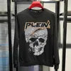 Herren Hoodies Sweatshirts Hohe Qualität Männer Jumper Pullover Schädel Designer Hoodies Hip Hop Pullover Männlich RhinESTones Streetwear Tops J230912