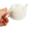 Ensembles de vaisselle, tasses à thé blanches, théière de salon de thé, théière pour la fabrication de céramique, outil de service de thé