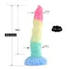 Sex MassagerGradient Liquid Silica Gel Manual Pulling and Insering Simulation Penis Kvinnlig apparat Masturbation Penis Stick Fun Products