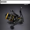 Woen All Metal Spinning Reels LK1000 5000 Series 8 10 kg Broms Force Sea Fishing Distant Wheel256d