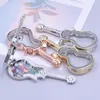 Charms 1pc goede kwaliteit gitaarvorm glas geheugen medaillon magneet hanger voor trui ketting