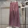 Dżinsy damskie 2023 Summer jesienny uliczny zarysowane dżinsowe spodnie dżinsowe kobiety noszone rozryte dżinsowe spodnie szerokokątne spodnie dziewczęta