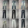 Jeans firmati Ksubi Jeans viola di alta qualità Mens Rise Elastic Abbigliamento uomo Stretto Skinny Denim Strappi Jeans Designer Fashio F9d4 #