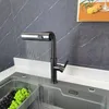 Kitchen Faucets Multimodes Waterfall Pull Out Faucet And Cold Water Tap Rotatable Deck Mounted Mixer For Better Cleaning