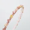 High Grade Crystal Rhinestone Wrapped Headbands Fashion Hair Accessories For Women Trend Fine Edge Hairband Hair Band Hoop Girl