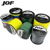 2 st JOF 500m 12 trådar 9 trådar 8 strängar fiskelinje PE Multicolor Multifilament Stark karpfiskelinje 18lb-135lb W220307219R