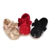 Милые туфли для кроватки для маленьких девочек FOCUSNORM 0-18 месяцев, обувь для кроватки с сердечком и бантом, мягкая подошва, туфли из искусственной кожи на плоской подошве