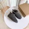 Botas de grife para mulheres Austrália Ultra Mini Plataforma Bota de Neve Tazz Tasman Chinelos Mulheres Slip-on Slides Inverno Sapatos Quentes Camurça Botas de Lã Botas de Tornozelo