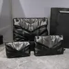 Designer Cassandre Matelasse Umhängetaschen Echtes Leder Puffy Handtaschen Einkaufstasche Frau Mode Vollschwarze Y-förmige Klappe Messenger Umhängetaschen Ketten Brieftaschentaschen