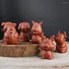 Thé animaux Zisha signes du zodiaque créatif mignon en céramique Mini Art petits ornements peuvent élever