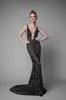 MagnificentBlack Berta Avondjurk Diepe V-hals Backless Illusie Zeemeermin Avondkleding Volledige Kralen Sexy Elegante Galajurk Formele Gelegenheid HKD230912