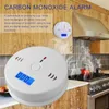 Sensor CO de alta sensibilidade para casa sem fio envenenamento por monóxido de carbono aviso detector de alarme indicador LCD