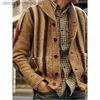 Suéter masculino casual tops xale gola suéter cardigan manga comprida zip-up casaco de malha malhas moda jacquard casacos masculino outono novo l230912