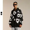 Felpa da uomo con corona di cotone, unisex, oversize, primavera e autunno, spessore regolare, design con cappuccio, moda hip hop